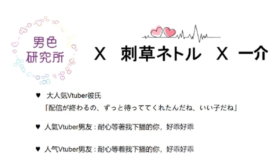 Cover of 大人気Vtuber彼氏「配信が終わるの、ずっと待っててくれたんだね、いい子だね」【CV.刺草ネトル、一介】【日本語&中国語 台本付き】