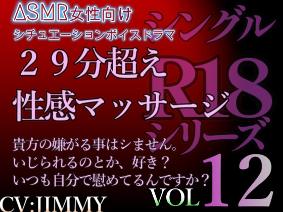 Cover of VOL12 シングルR18シリーズ【CVJIMMY】 29分超え性感マッサージボイス いじられるの、好きなんですか?それともいつもご自分で慰めているんですか?