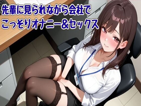 Cover of 【オホ声】先輩に見られながら会社でこっそりオナニー&セックス